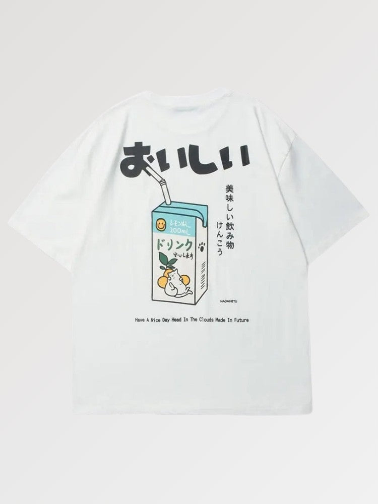 Camiseta Limonada Japonesa - Blanco / S