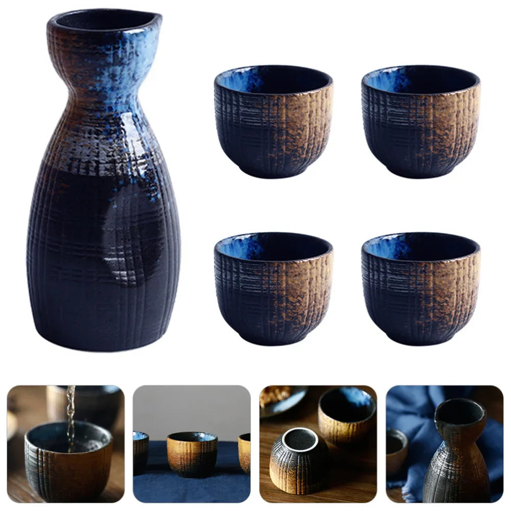 Kit Sake - Cerámica Azul