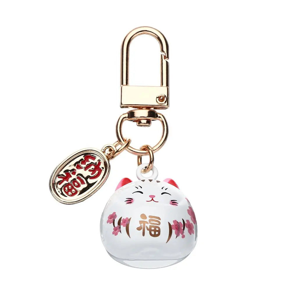 Llavero Daruma - Blanco