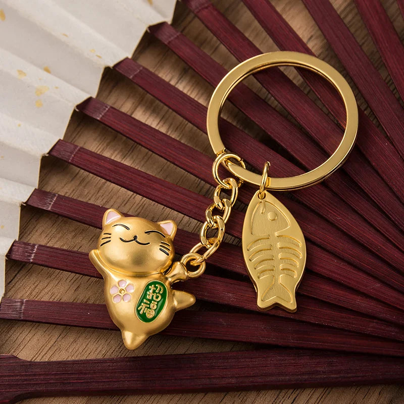 Llavero Gato Dorado