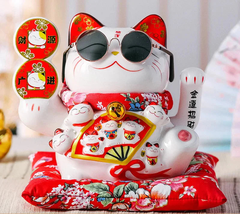 Maneki Neko con Gafas