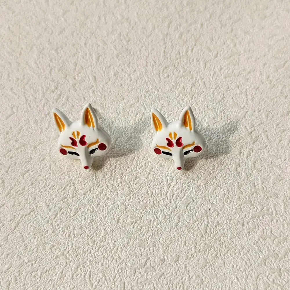 Pendientes Zorro Blanco Japonés