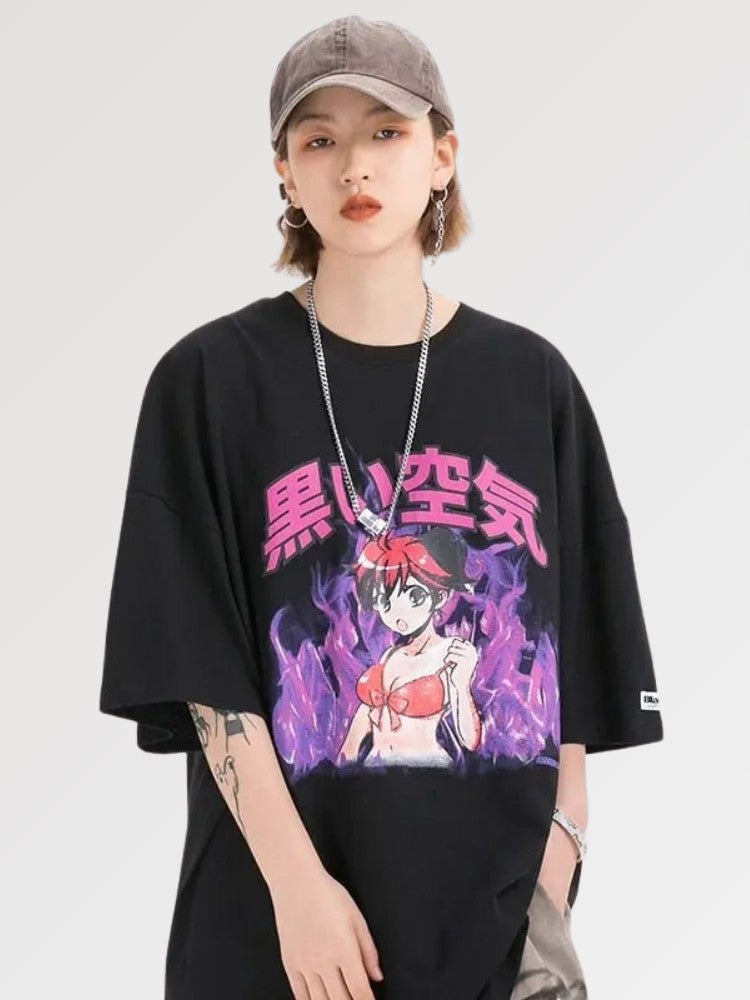 Camiseta Anime Oversize