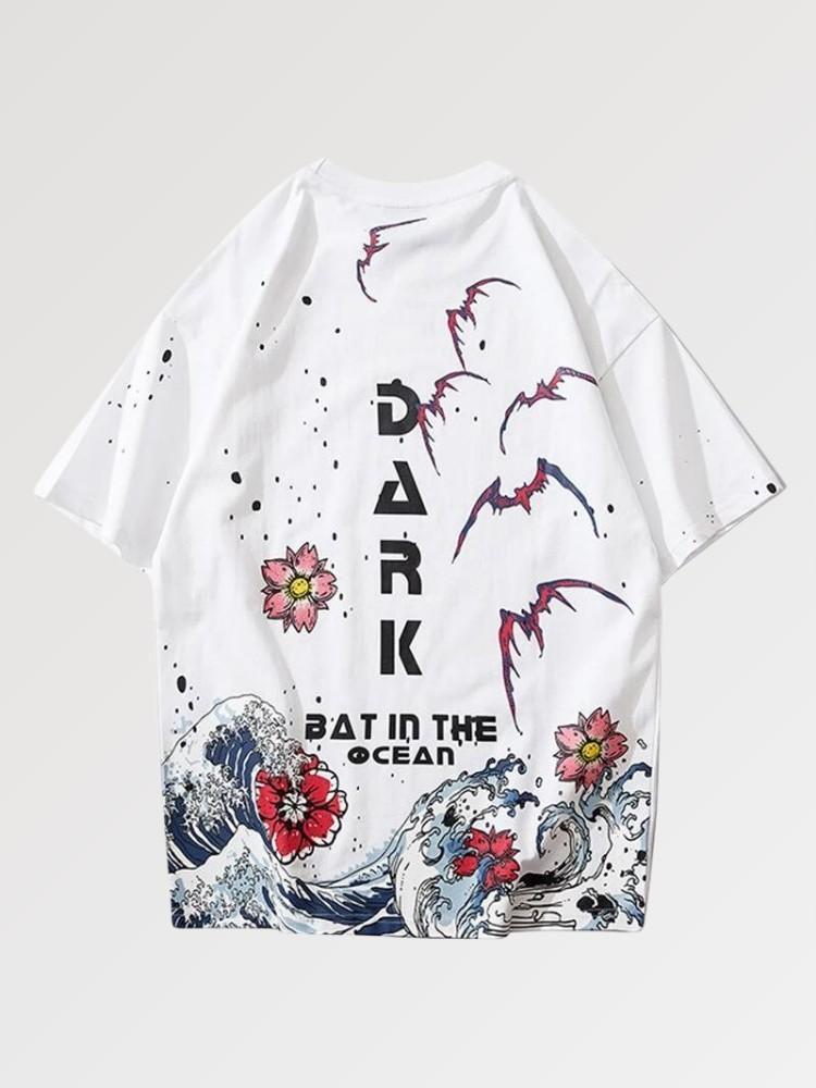 Camiseta Japonesa Océano - Blanco / S