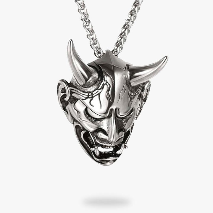 Collar Demonio Japonés - Plateado
