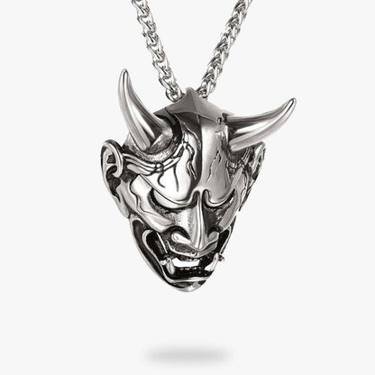 Collar Demonio Japonés - Plateado