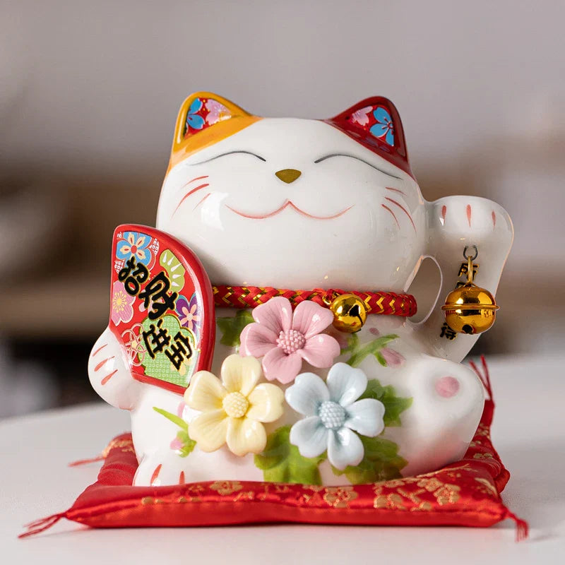 Gato con 3 Flores