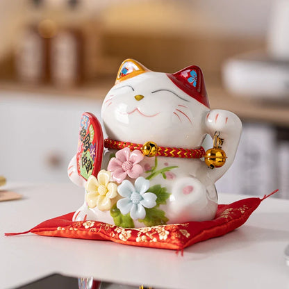Gato con 3 Flores