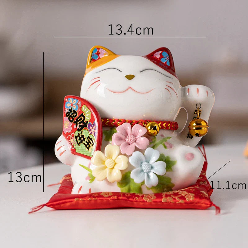 Gato con 3 Flores