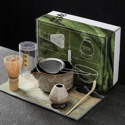 Kit de Té Matcha - 7 Piezas - Blanco