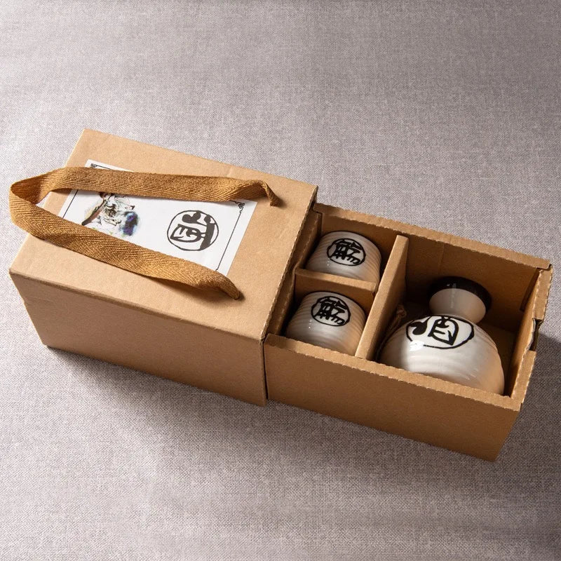 Kit Sake - Blanco - 2 Tazas