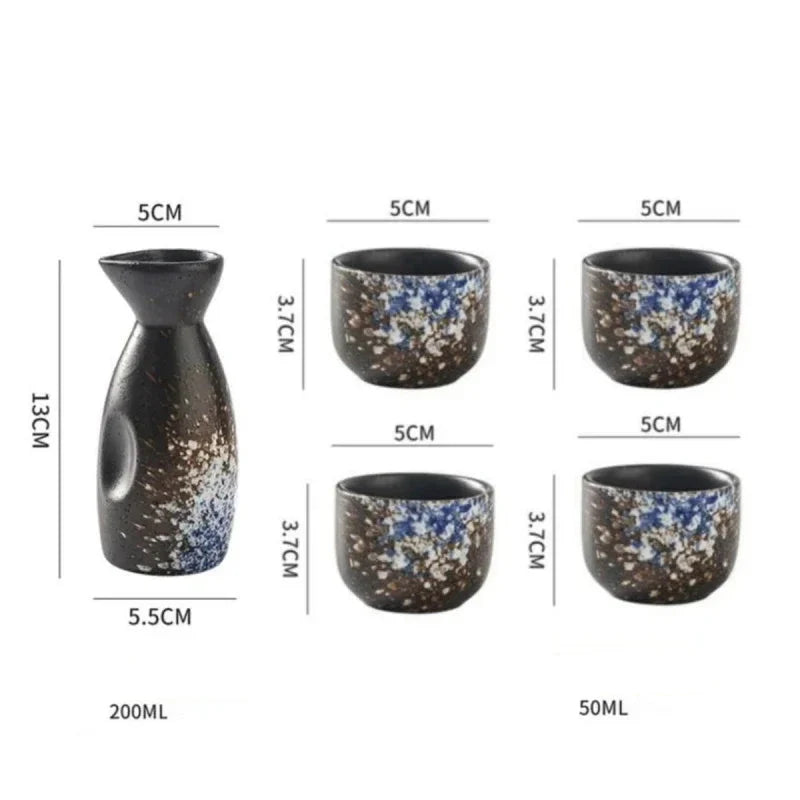 Kit Sake - Sapporo - Negro y Azul