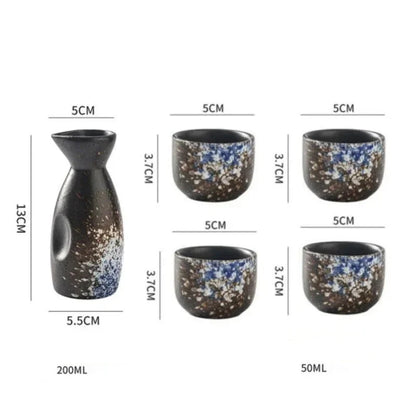 Kit Sake - Sapporo - Negro y Azul