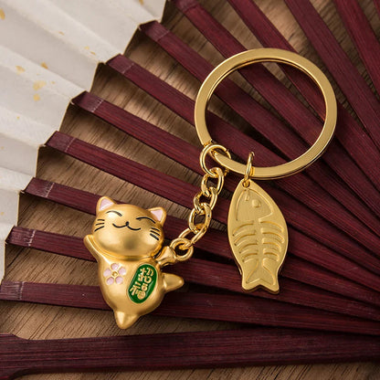 Llavero Gato Dorado