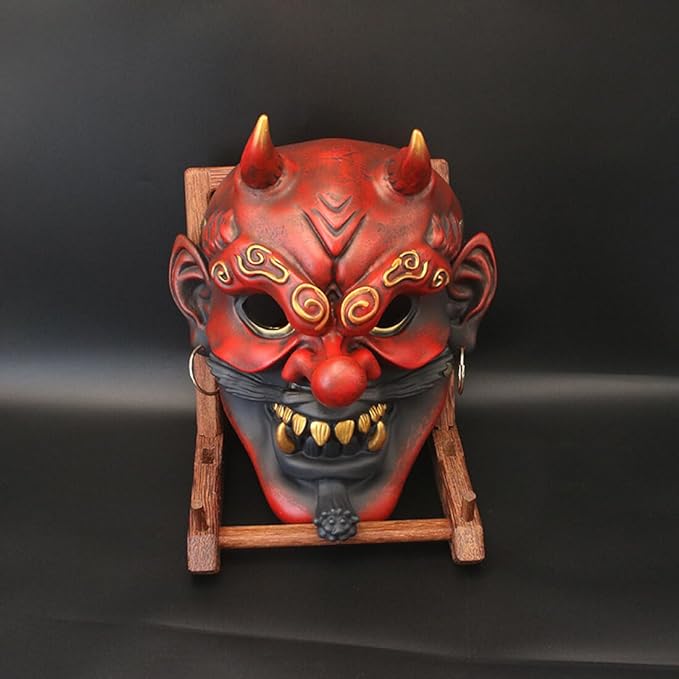 Máscara Tengu con Base