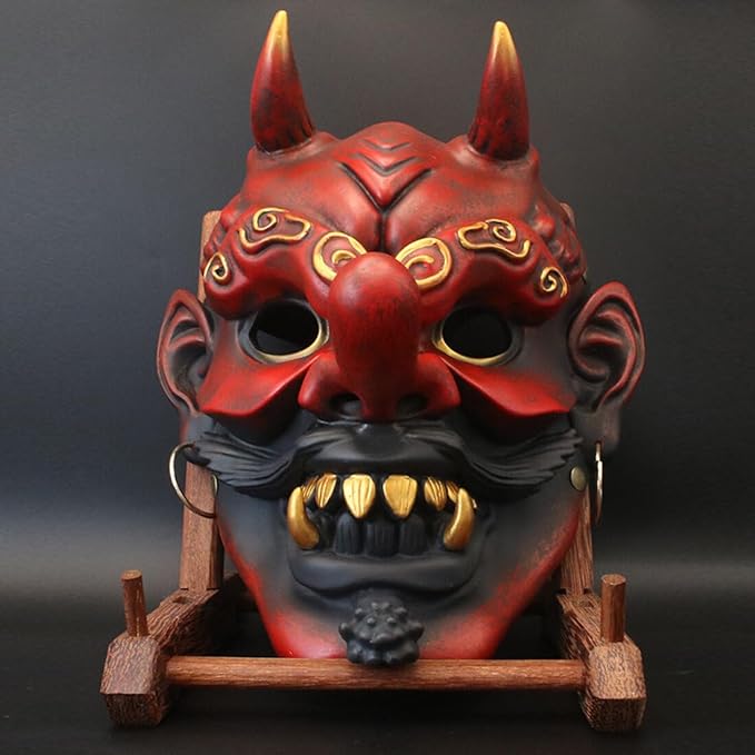 Máscara Tengu con Base