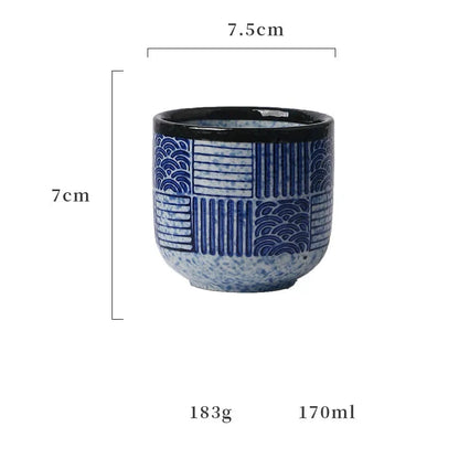 Taza de Té japonesa - 170ml - Rayas