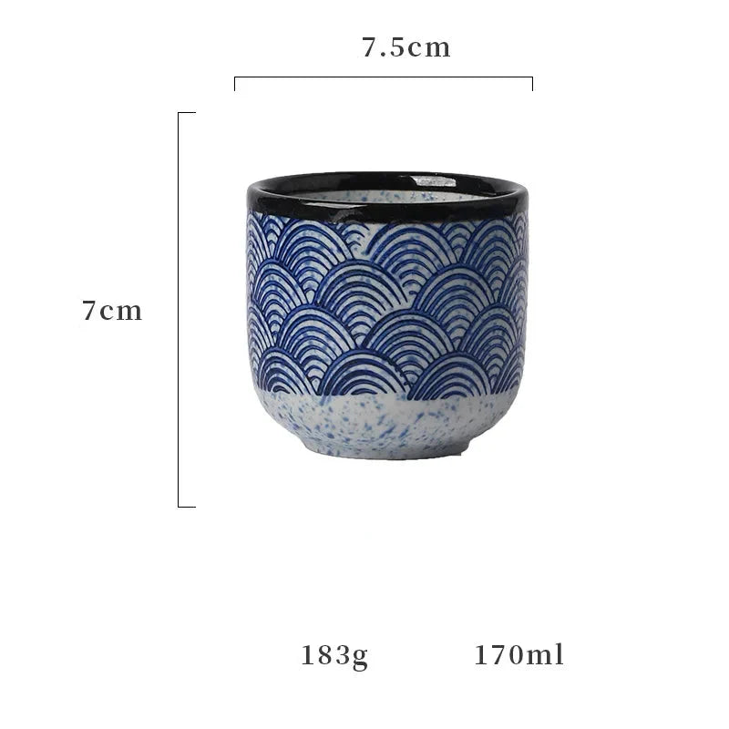 Taza de Té japonesa - 170ml - Seigaiha