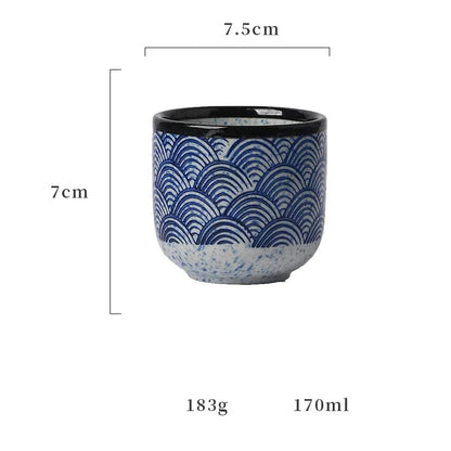 Taza de Té japonesa - 170ml - Seigaiha