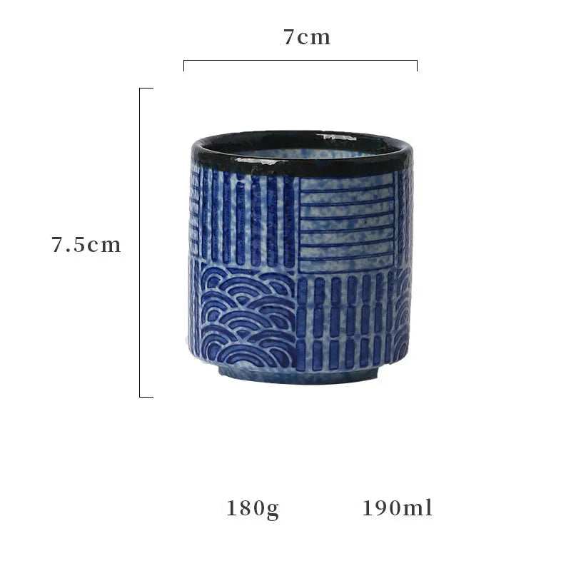 Taza de Té Japonesa - 190ml - Rayas