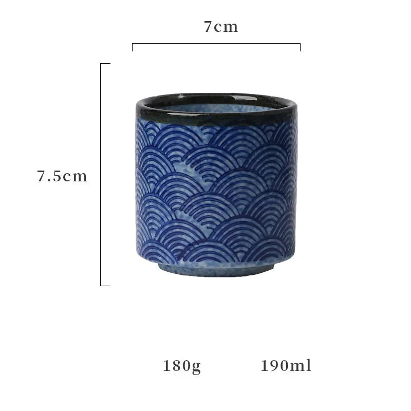 Taza de Té Japonesa - 190ml - Seigaiha