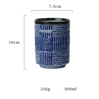 Taza de Té Japonesa - 300ml - Rayas