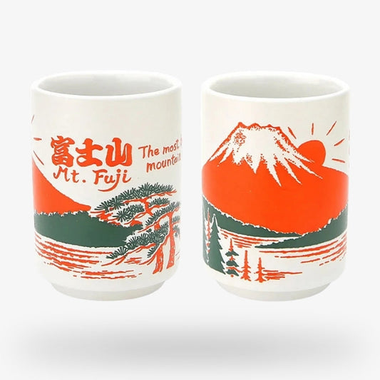 Taza de Té - Monte Fuji Naranja