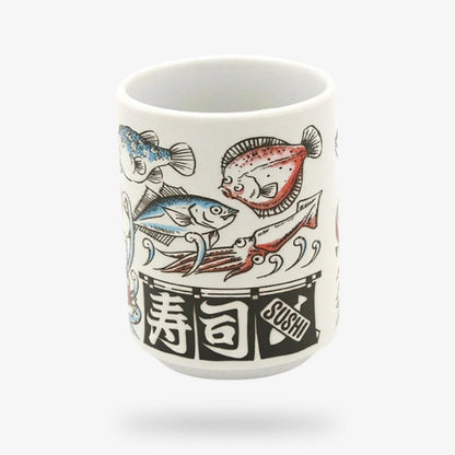 Taza de Té - Pescado Azul y Rojo