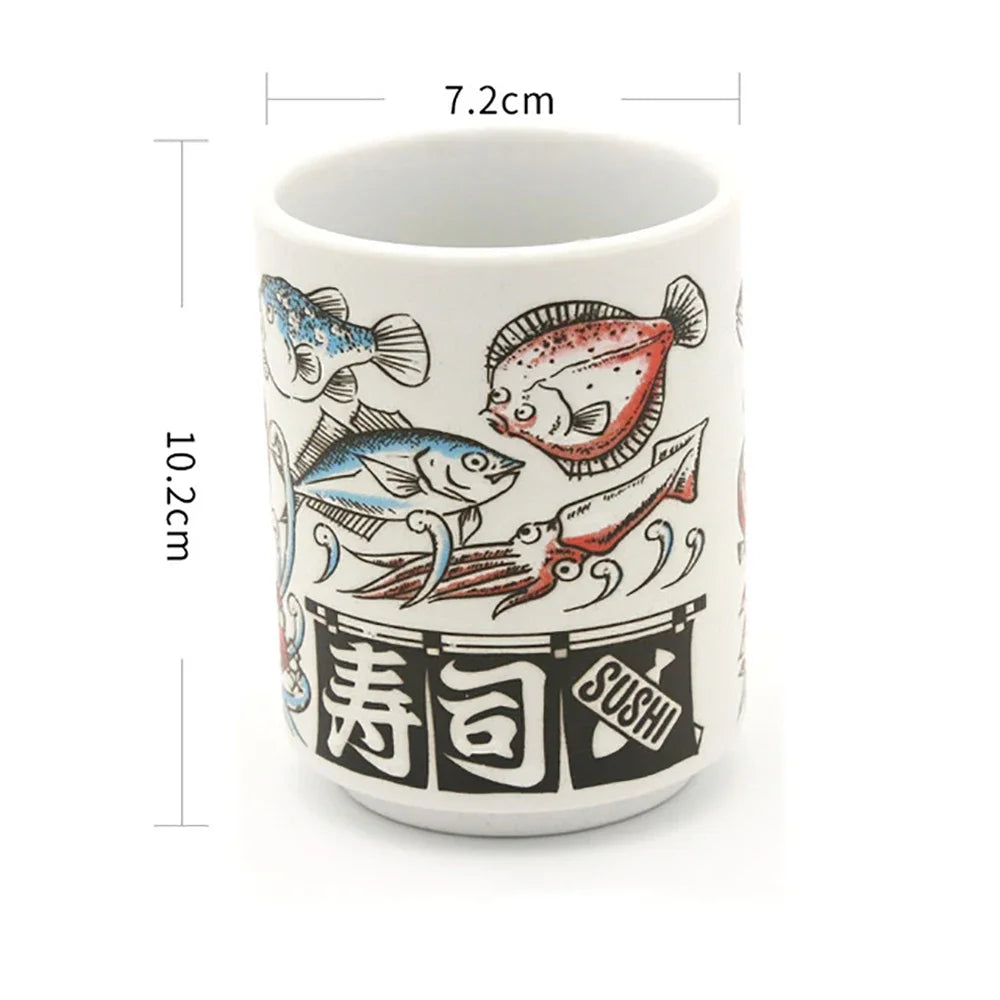 Taza de Té - Pescado Azul y Rojo