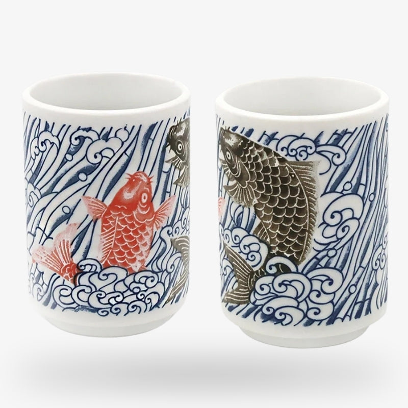 Taza de Té - Pescado Negro y Rojo